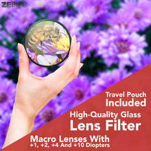 Load image into Gallery viewer, Zeikos | Macro Close-Up Filter Set Free MiracleFiber - iHip
